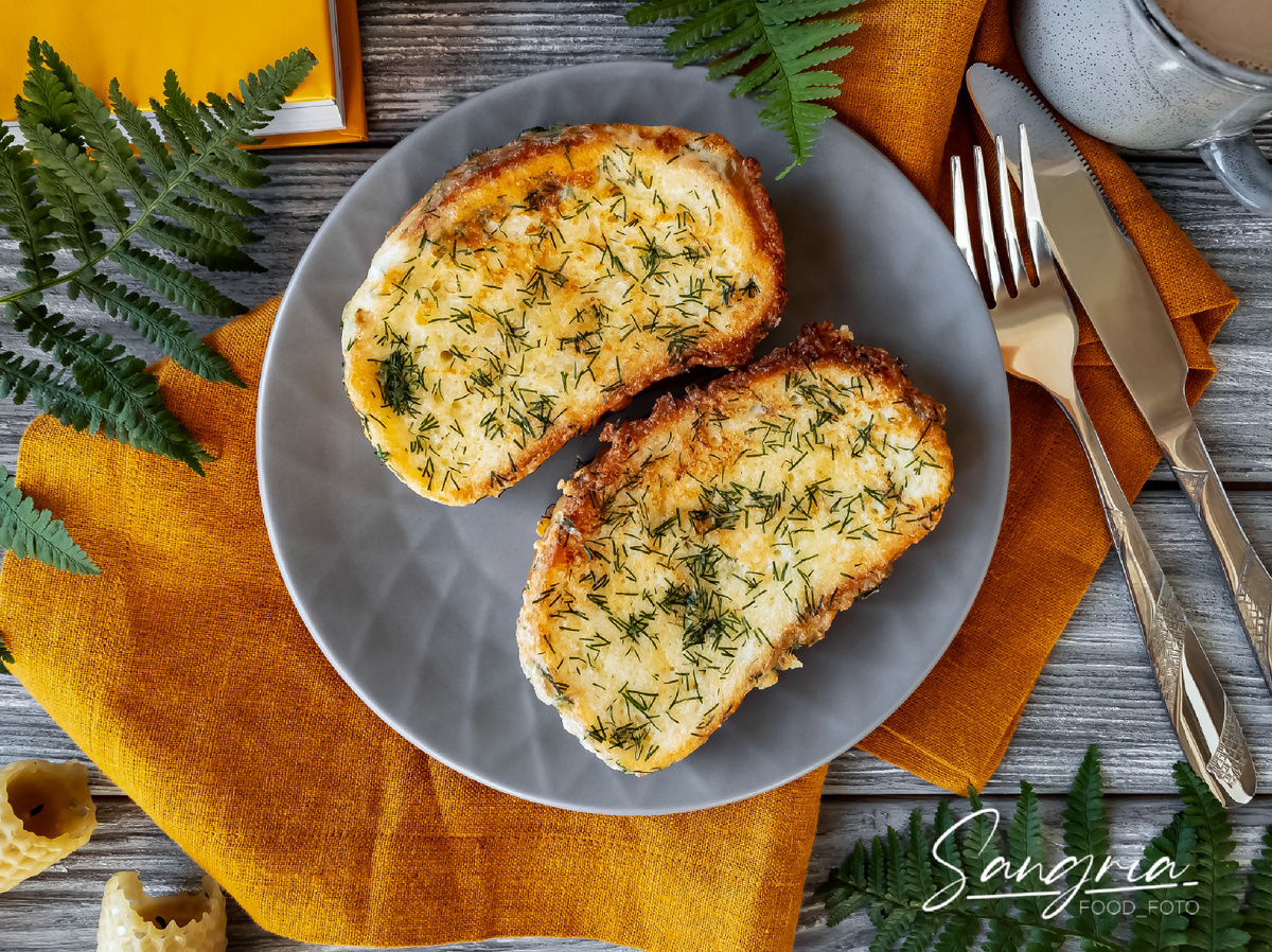 Гренки с сыром 