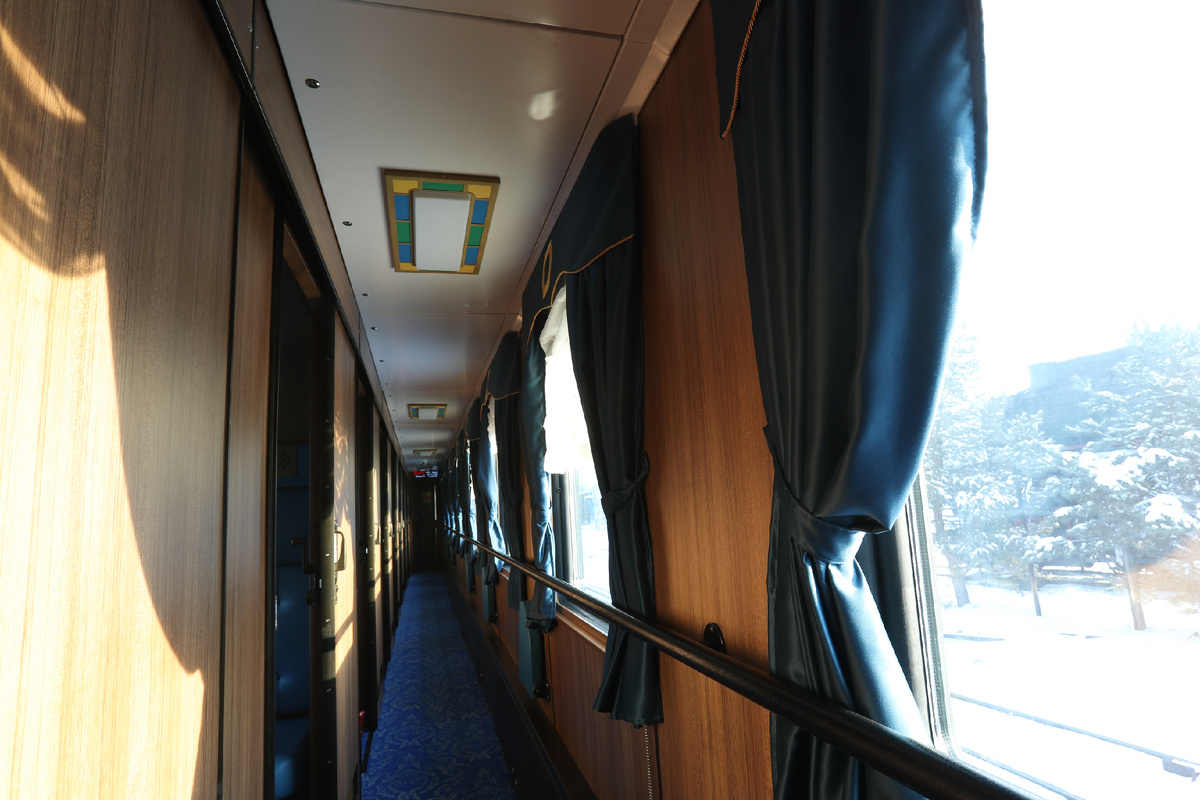 Интерьеры ретропоезда «Уральский экспресс»