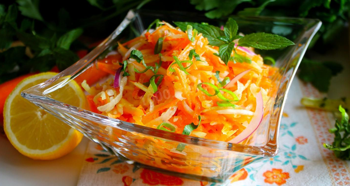 Салат дайкон с морковью