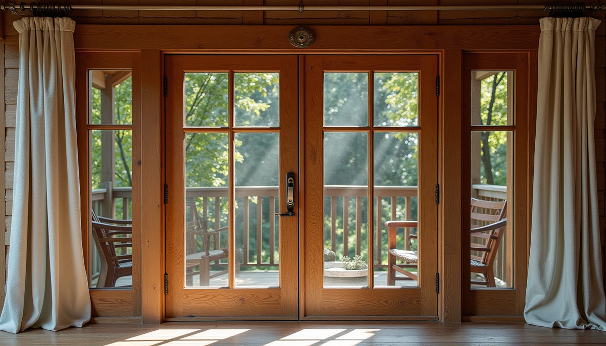 панорамные деревянные окна