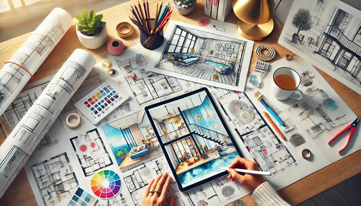 Покажите закулисье — эскизы, чертежи, первые шаги к созданию проекта. Многие клиенты недооценивают тот объем труда, который скрыт за красивыми картинками, и это можно использовать в свою пользу, показывая процесс.