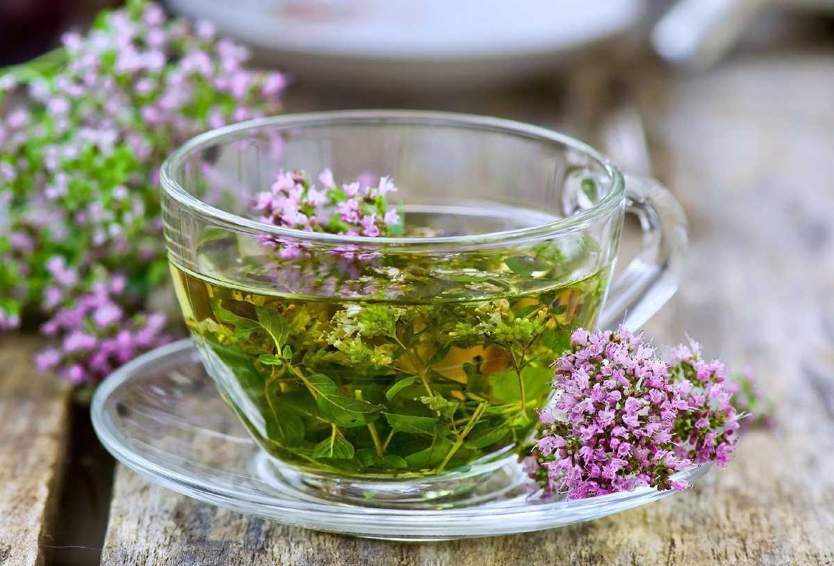 Ароматный и полезный чай с чабрецом