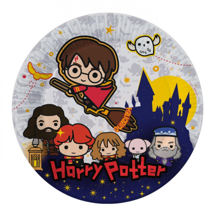 Тарелка бум 18 см (6 шт./уп.) Гарри Поттер (чиби)
