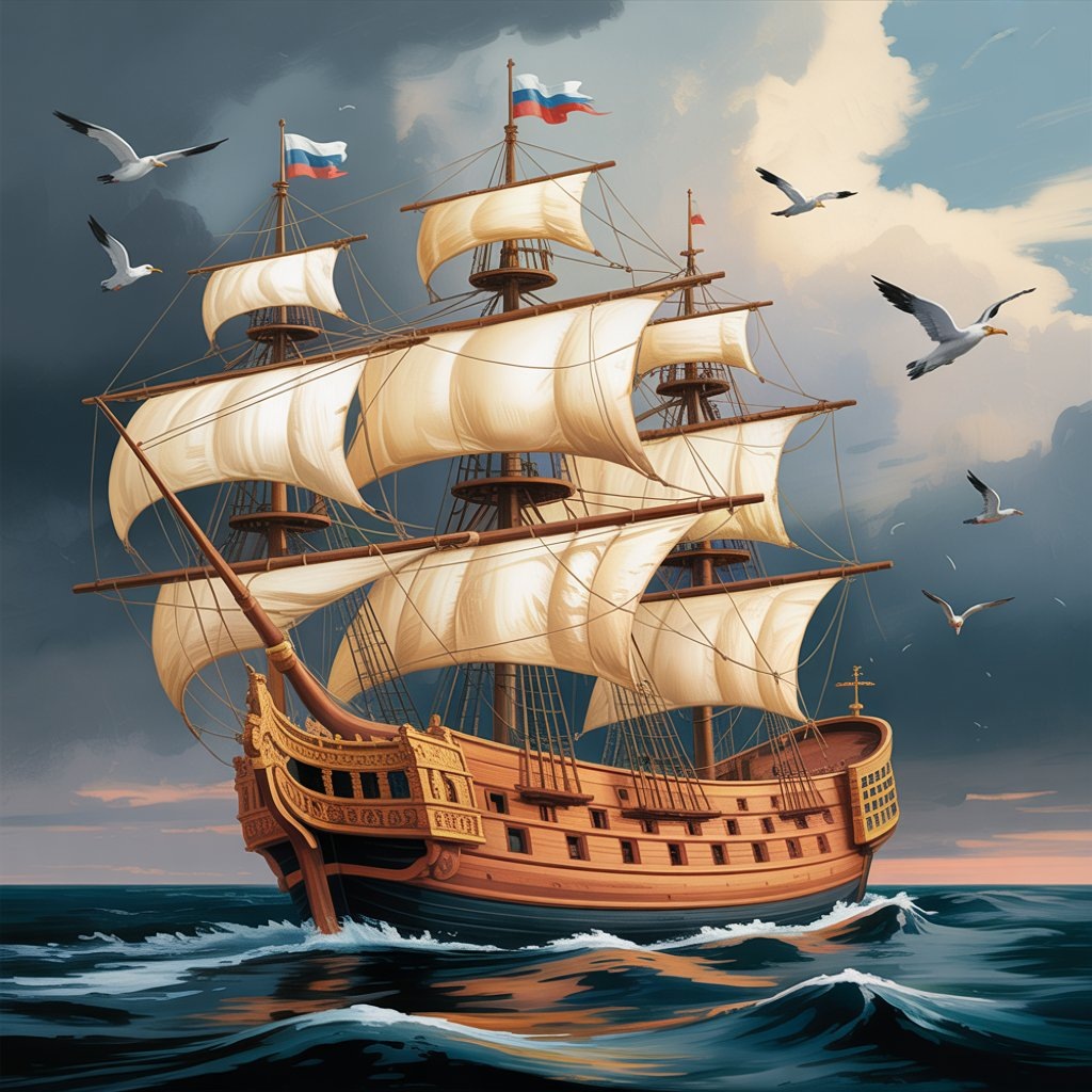 Корабль Орёл сгенерировано нейросеть Ideogram
