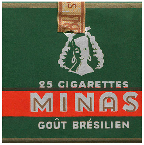 "Minas". Бельгия, 1950-е годы. 25 штук в мягкой упаковке. Цена (была) 7,50 франка. Производитель: "Cinta S.A.", владелец торговой марки: "Cinta S.A.".