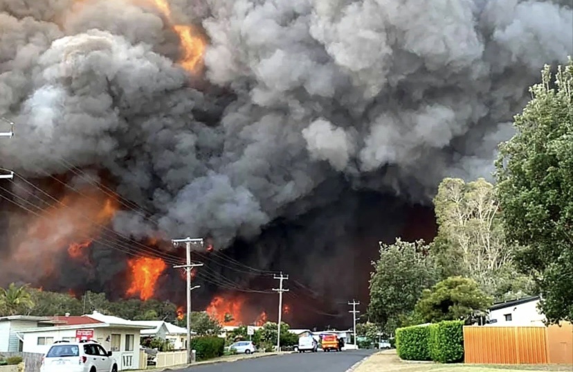 Wildfire in Australia.