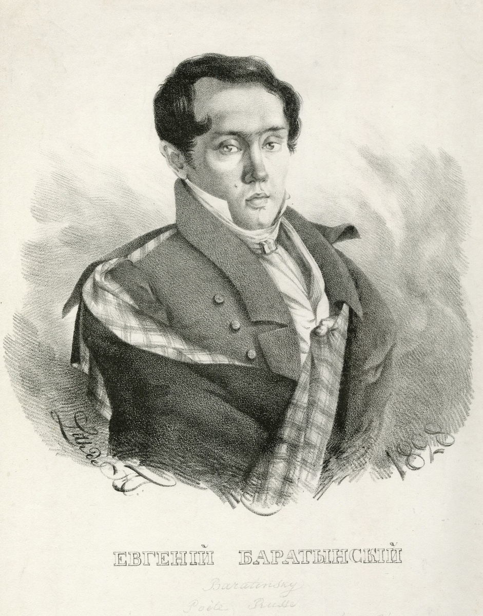 Портрет Е.А. Боратынского. Литография А.Ф. Тернберга. 1828 г.