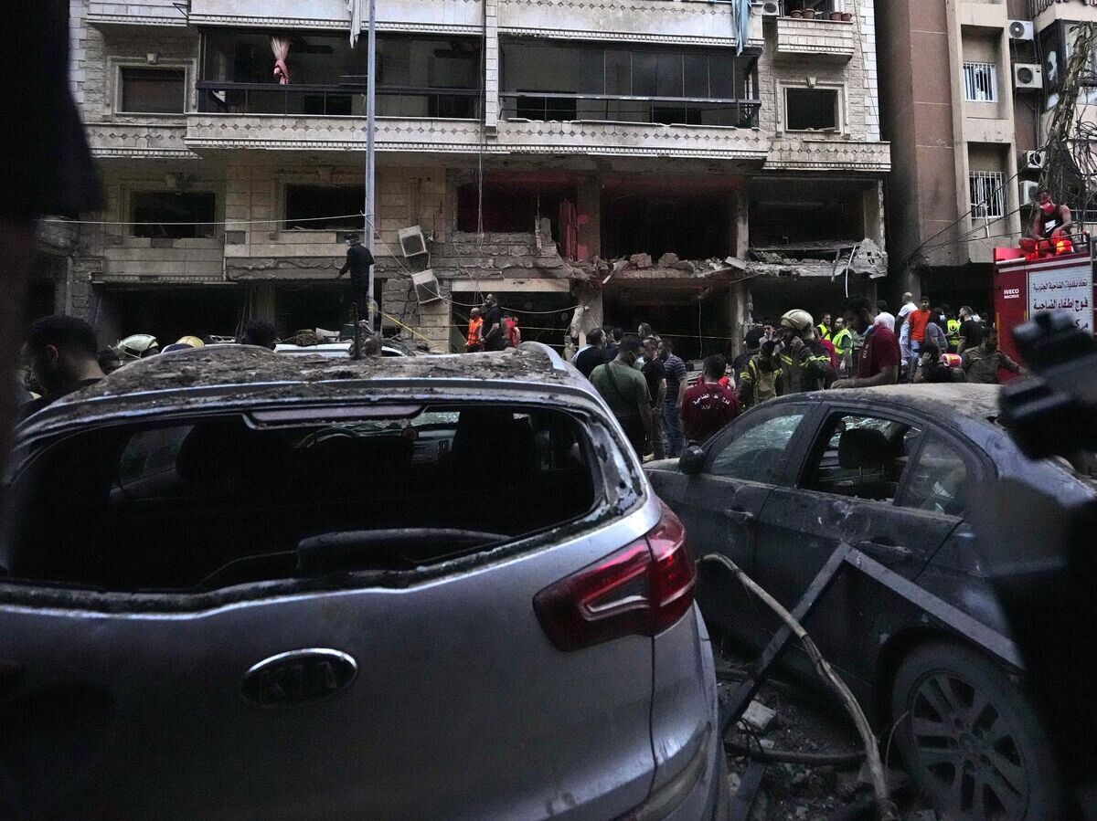    Последствия израильского удара по Бейруту© AP Photo / Hassan Ammar