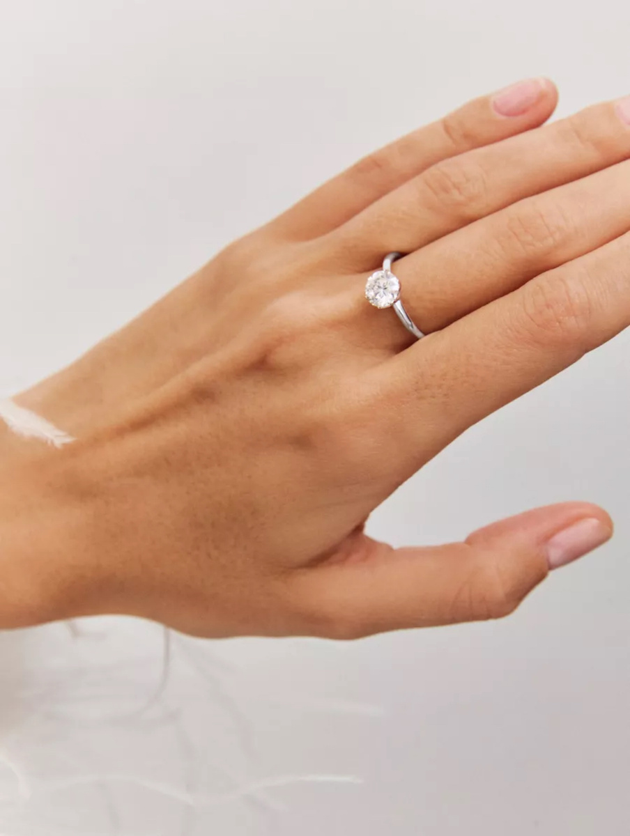 Кольцо с муассанитом купить 