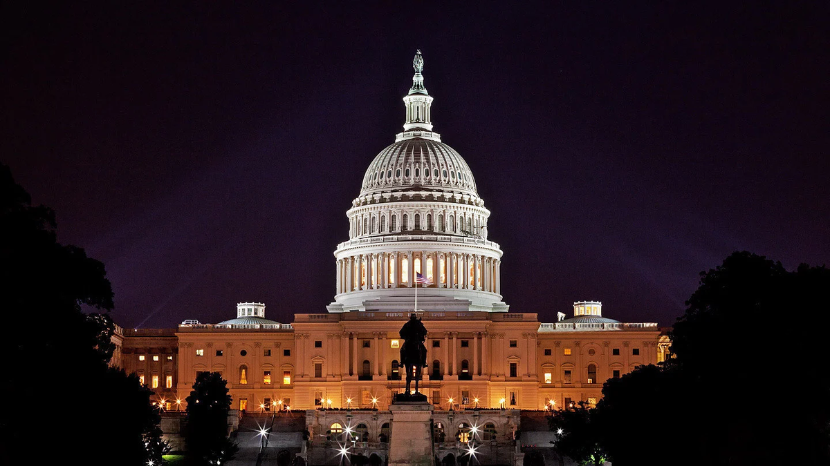 Конгресс, Вашингтон, Капитолий.
