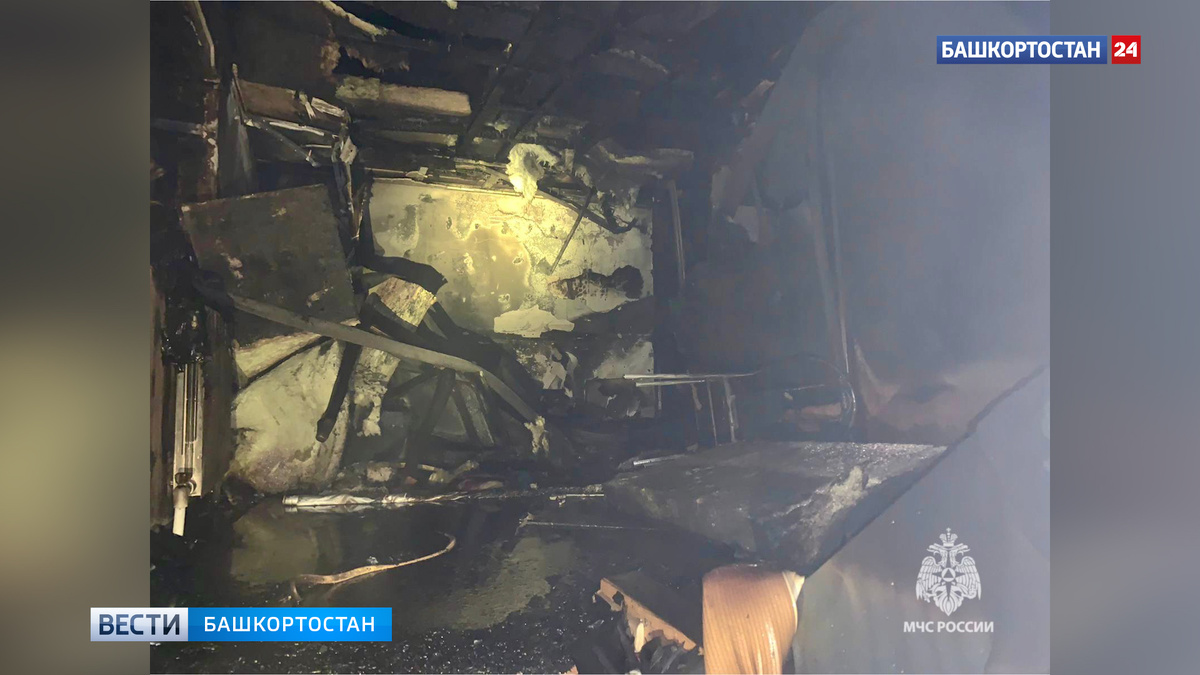    Из загоревшегося жилого дома в Башкирии эвакуировались 11 человек
