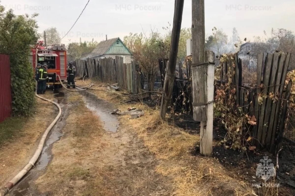    Сотрудники МЧС спасли от огня садовое товарищество в Брянске
