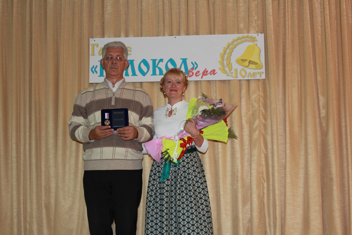 Учредители газеты "Колокол Севера" Николай и Анжелика Лудниковы