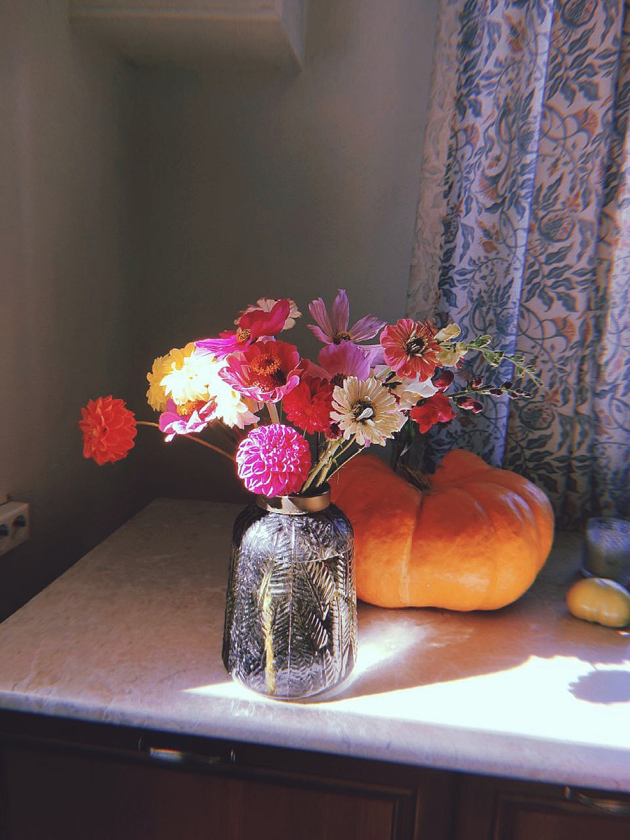 Букетик и тыковка