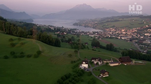 Швейцария с высоты птичьего полета. Luzern