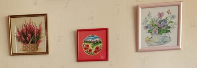 Вот вышивки. Фото автора.