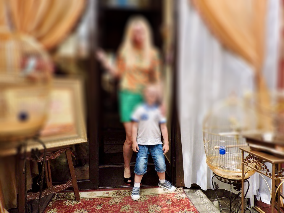 Маргарита с сыном.