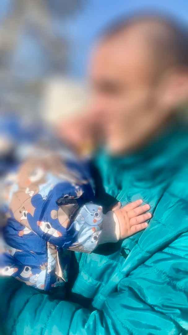Бывший муж с сыном. Фото до развода.