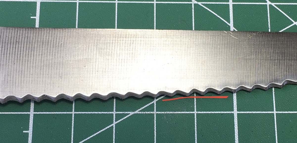 Вот эти зубчики становятся не острыми а с радиусом