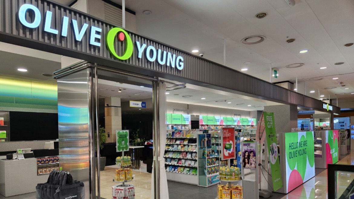 Мультибрендовый магазин косметики в Южной Корее olive young 
