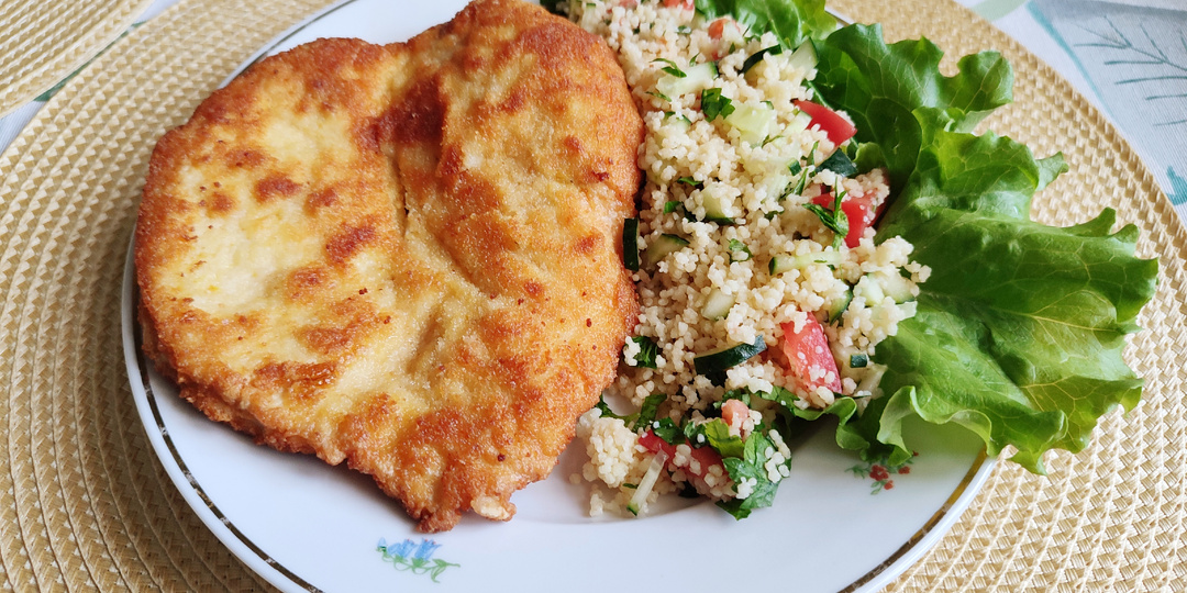 Шницель из куриной грудки за 15 минут.