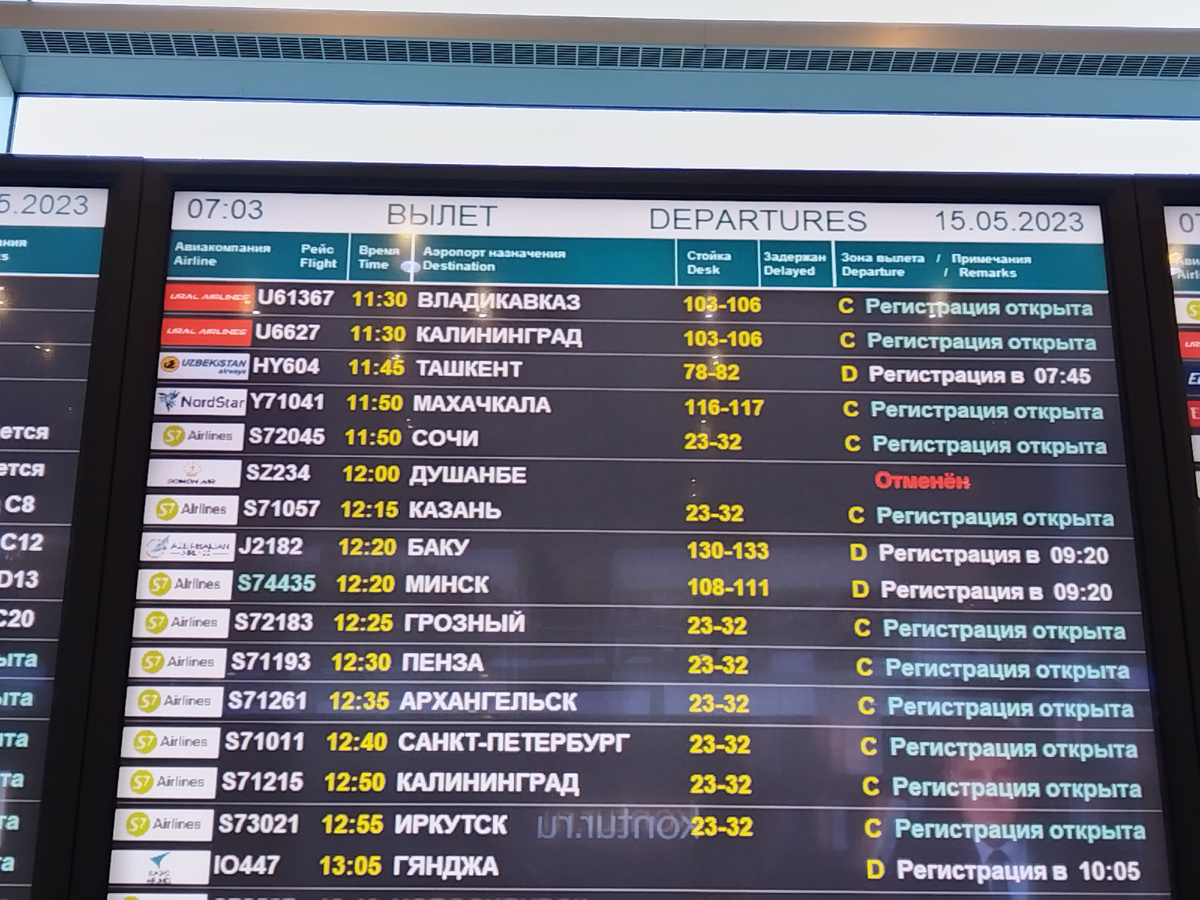 Наш рейс был через Ташкент