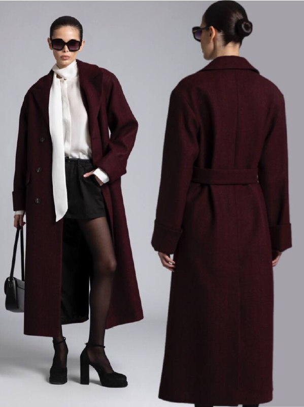 Бордовое пальто DreamWhite