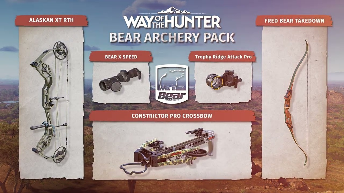 Дополнения "Bear Archery" для игры Way of the Hunter!