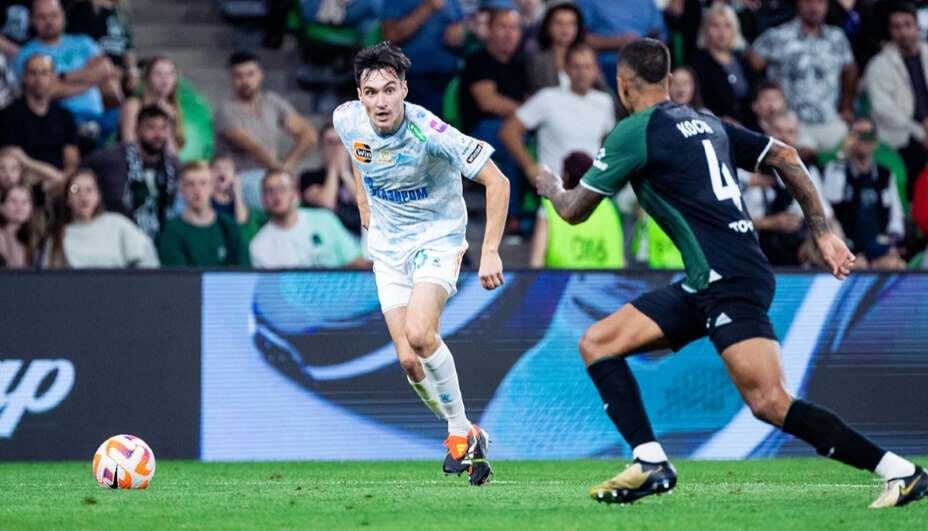    Защитник «Зенита» Вячеслав Караваев извинился за свою ошибку, которая привела к голу «Краснодара». Фото: ФК «Зенит»