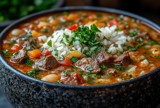    Суп харчо с говядиной на косточке и рисом — классический рецепт