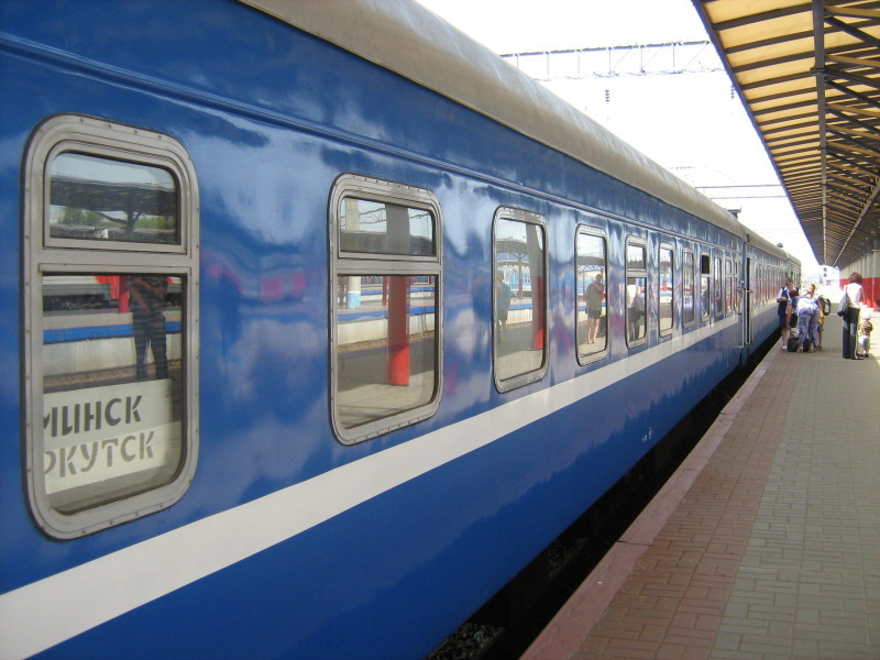 Поезд Минск-Иркутск. Фото с сайта https://travelask.ru/questions/23116-kak-dobratsya-iz-novosibirska-v-minsk. Взято с Яндекс.Картинки