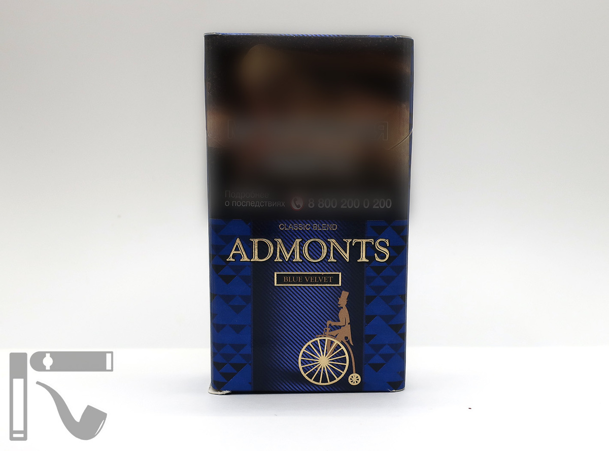 Сигареты Admonts Blue Velvet. Фото: © канал "Уголок Курильщика"