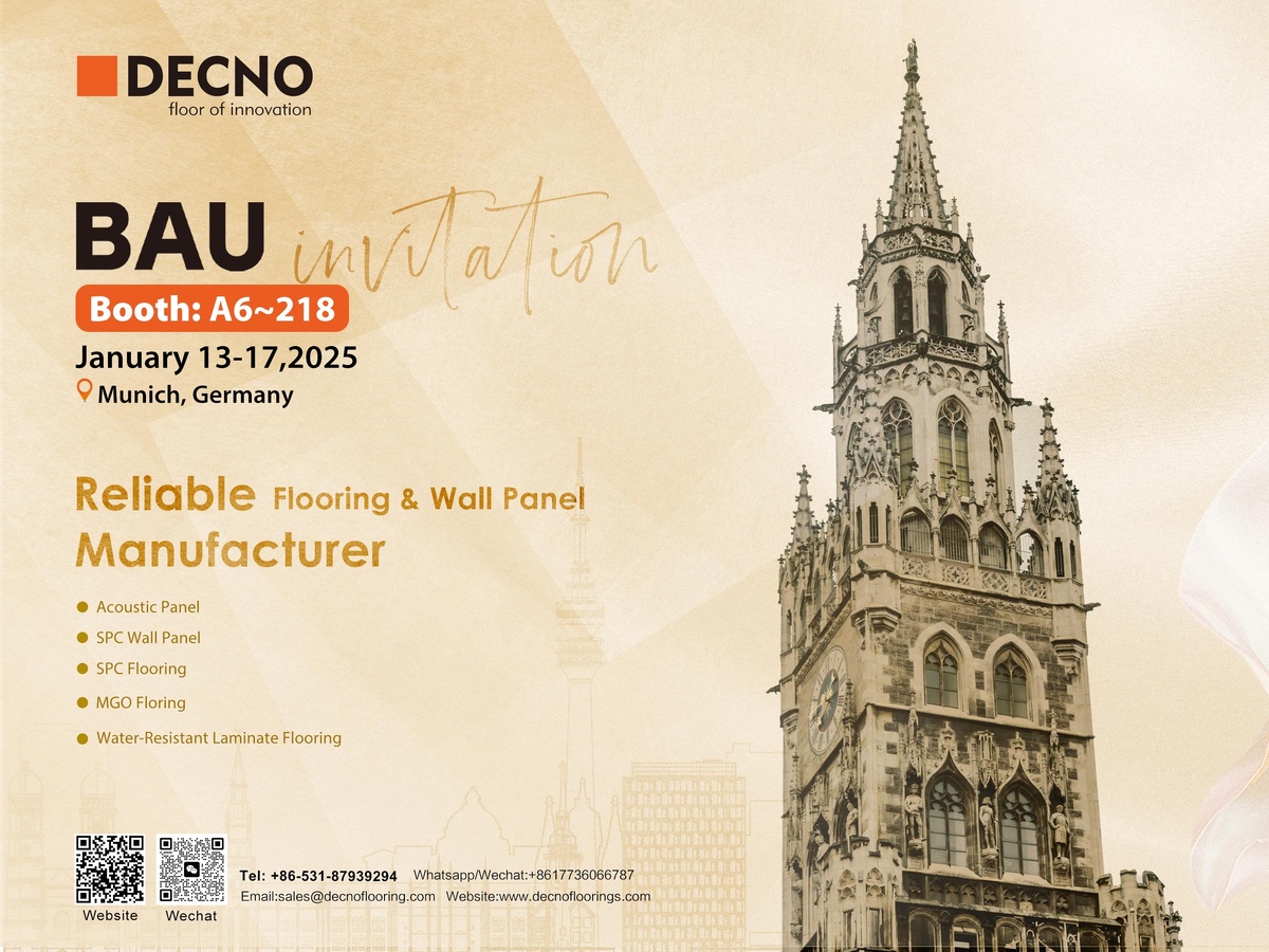DECNO готов к BAU Munich 2025: Полы и Стеновые Панели