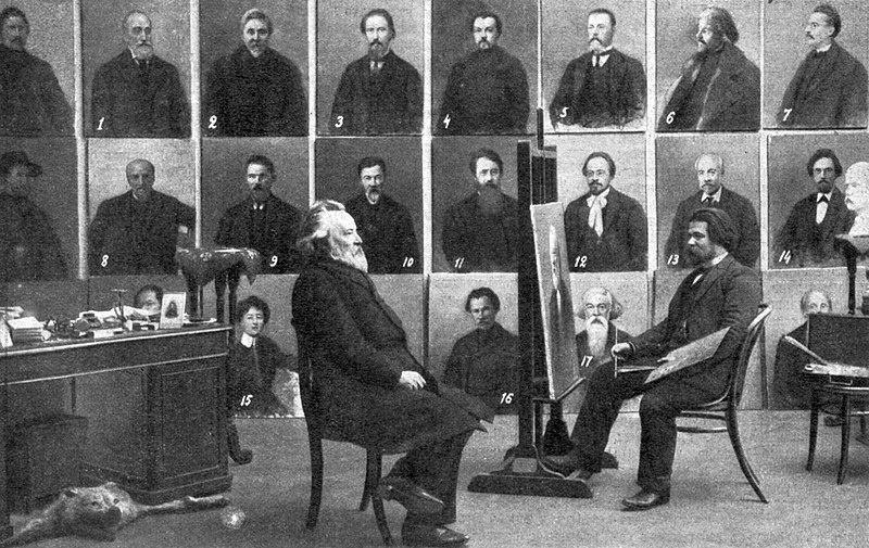 И. К. Пархоменко пишет портрет профессора Н. И. Кареева  фото из ria.ru