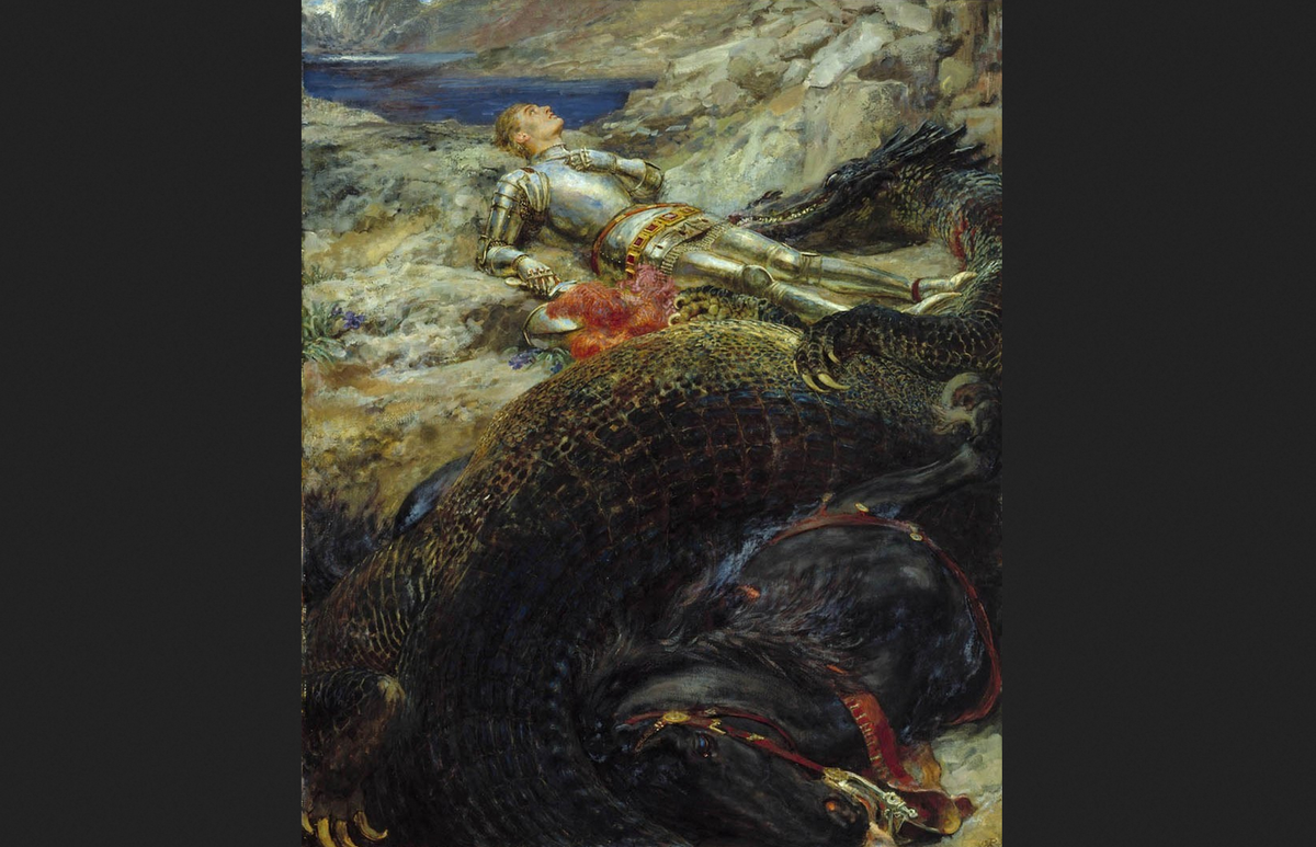 Брайтон Ривьер. «Святой Георгий и дракон», 1909. 