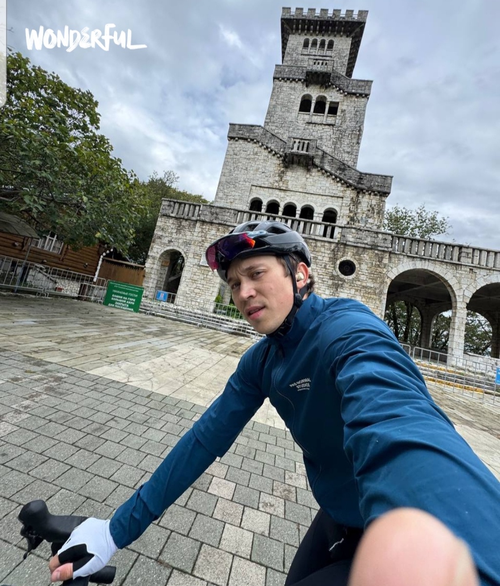 На тренировке на горе Ахун