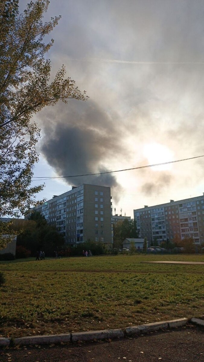    Пожар на ул. Попова, 29 сентября. Источник: t.me/incident22