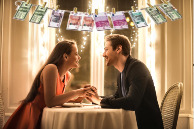 Свидание на то и свидание, что мужчина УХАЖИВАЕТ, а девушка принимает ухаживания