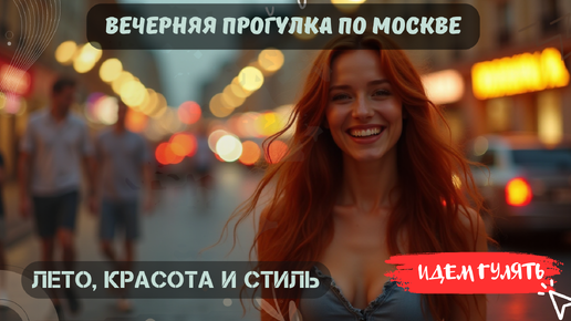 Download Video: Вечерняя прогулка по Москве: Лето, красота и стиль