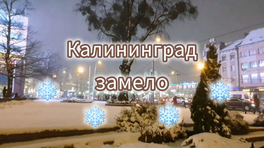 КАЛИНИНГРАД ЗАМЕЛО СНЕГОМ#калининград#кёнигсберг#россия#зима#снег