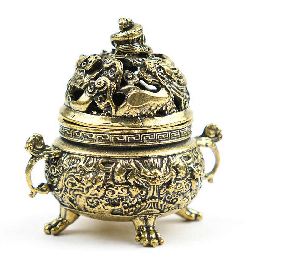 Китайская курильница для благовоний Дракон и змея. Фото: gangotri.ru