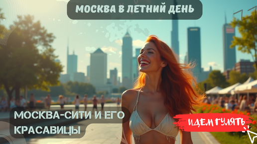 下载视频: Москва в летний день: Москва-Сити и его красавицы