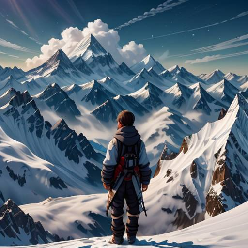 где заснеженные пики упирались в небеса