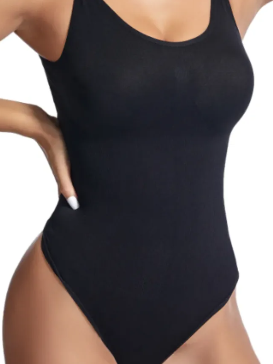 Корректирующий купальник черного цвета