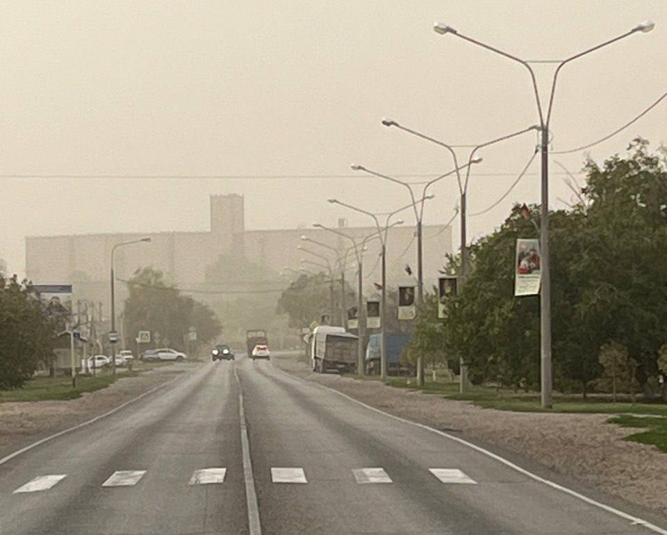    Пылевая буря. Фото: t.me/selgaz_info