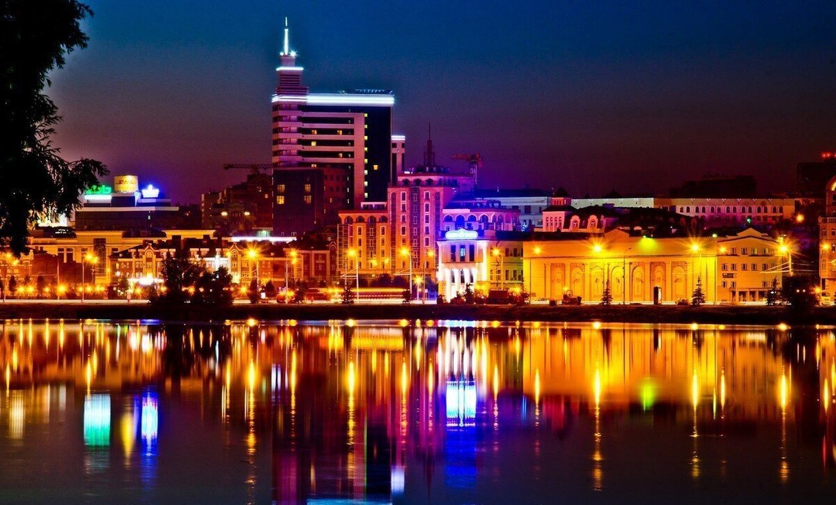 Ночная Казань.