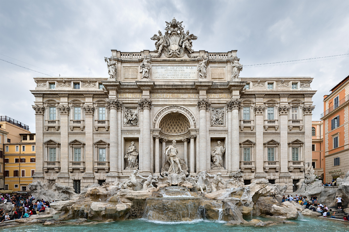 Palazzo Poli Military, Trevi Fountain, Rome, Italy