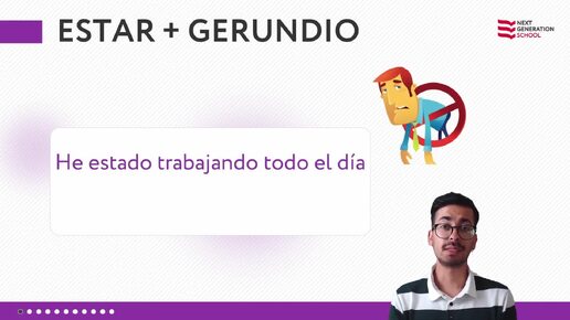 Скачать видео: Лекция 100 Construcciones con gerundio. Конструкции с gerundio со Стивеном Нориега, преподавателем испанского языка