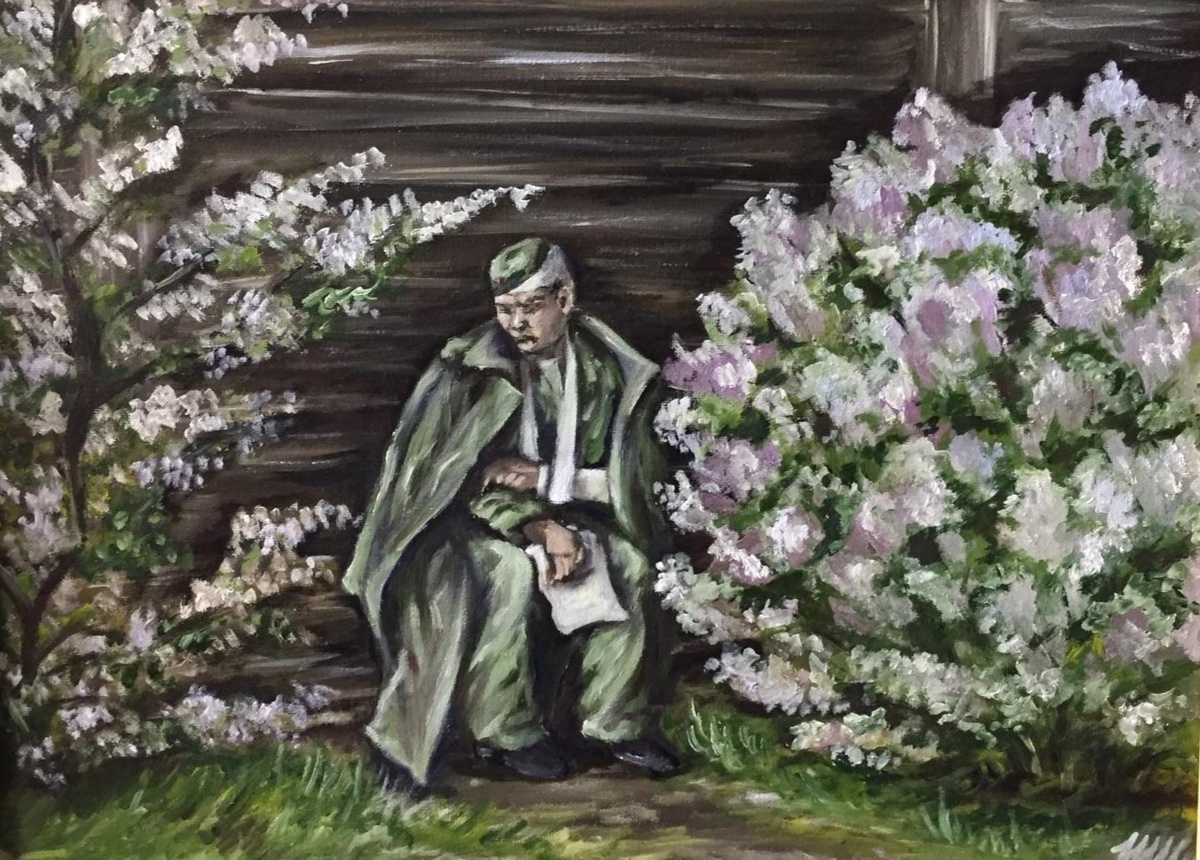 "Письмо", Н. Швецова, масло/холст, 30*40см