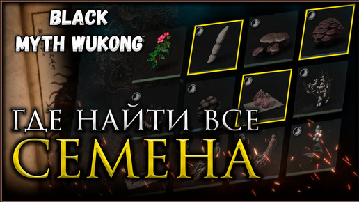 Как собрать все СЕМЕНА в игре Black Myth Wukong, Достижение Что посеешь #blackmythwukong